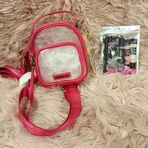 Pink Clear Nyc Crossbody Bag/Backpack